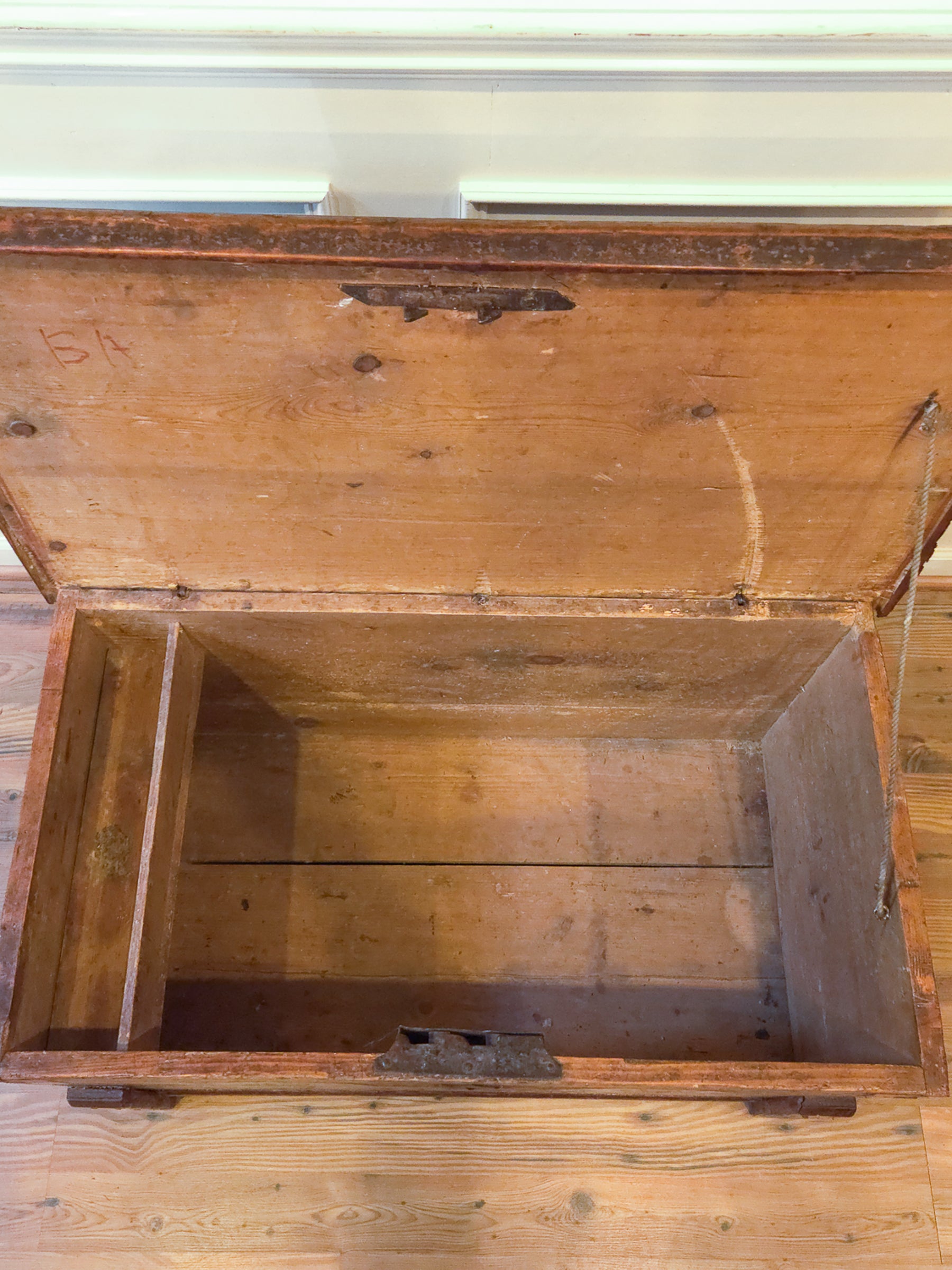 Antique 18th Century Continental Coffer Chest Trunk.