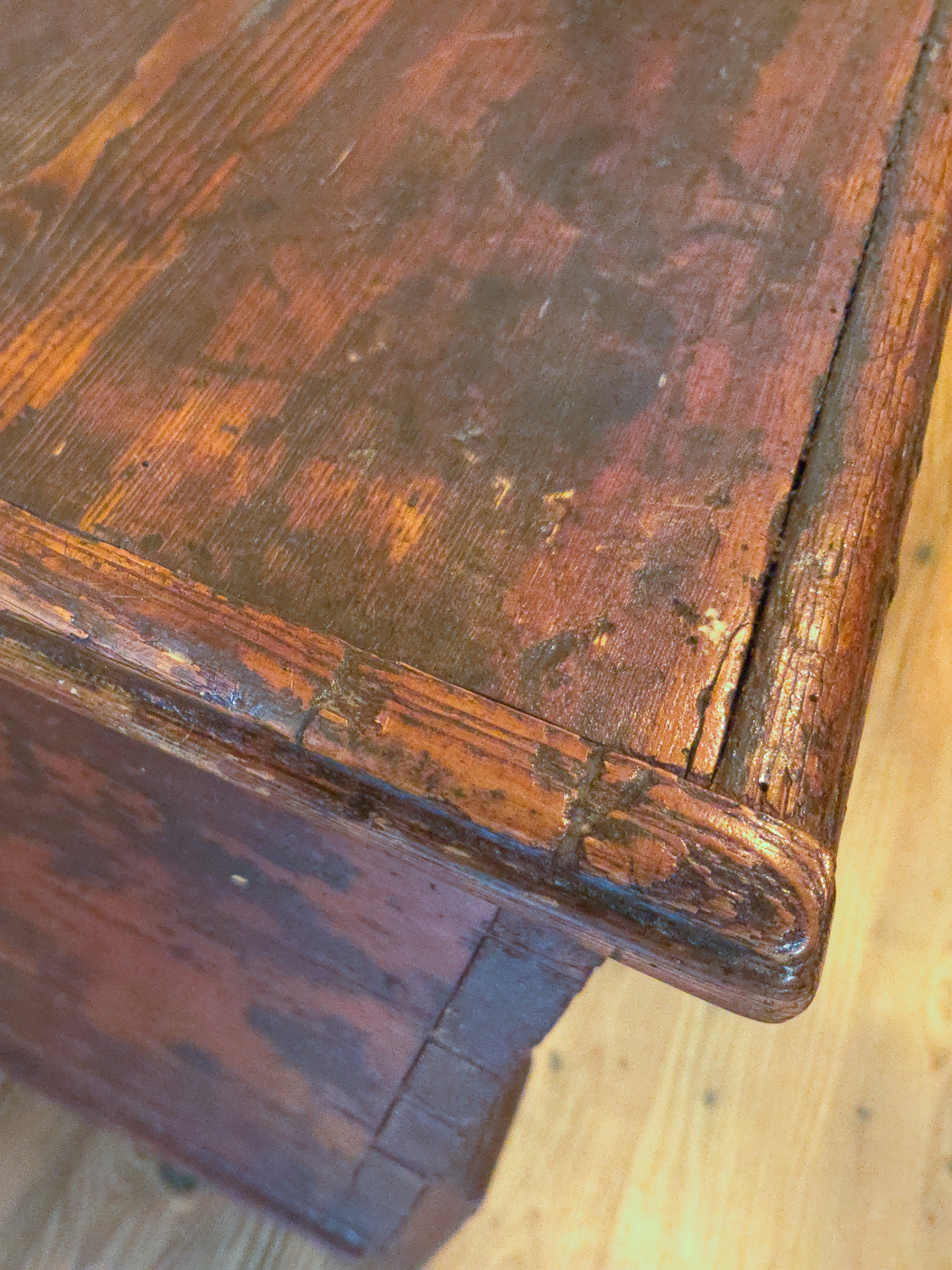 Antique 18th Century Continental Coffer Chest Trunk.