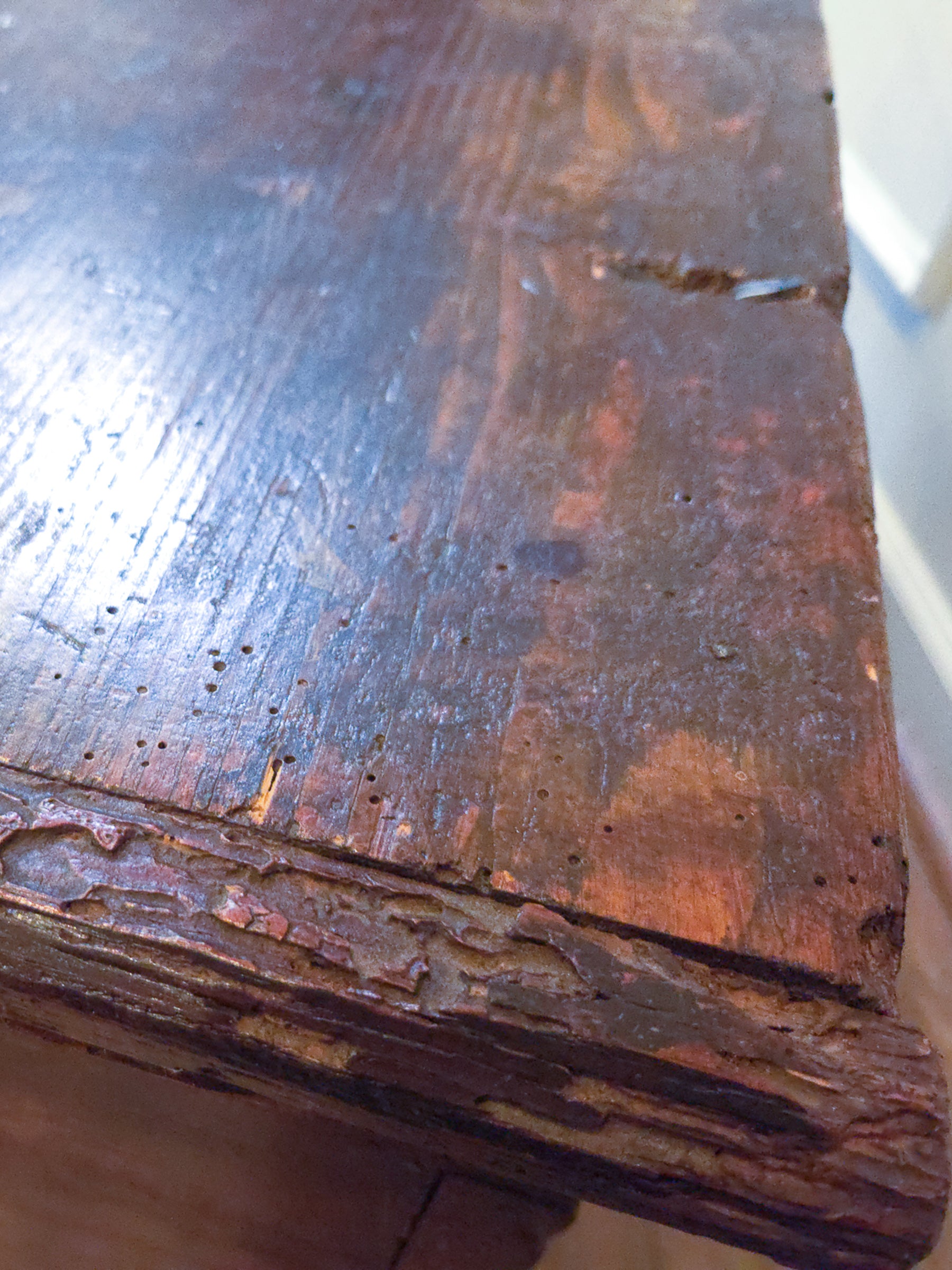 Antique 18th Century Continental Coffer Chest Trunk.
