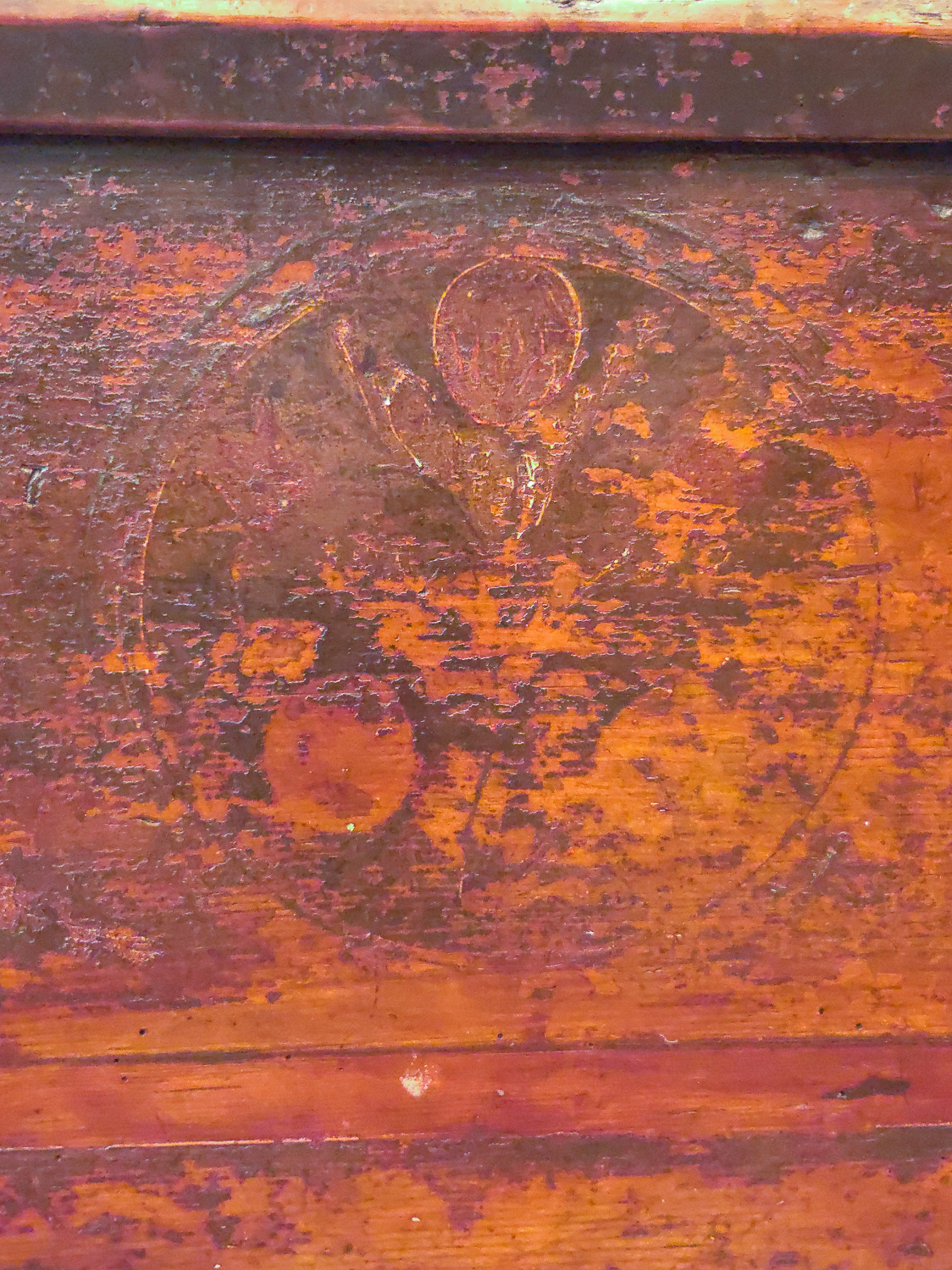 Antique 18th Century Continental Coffer Chest Trunk.