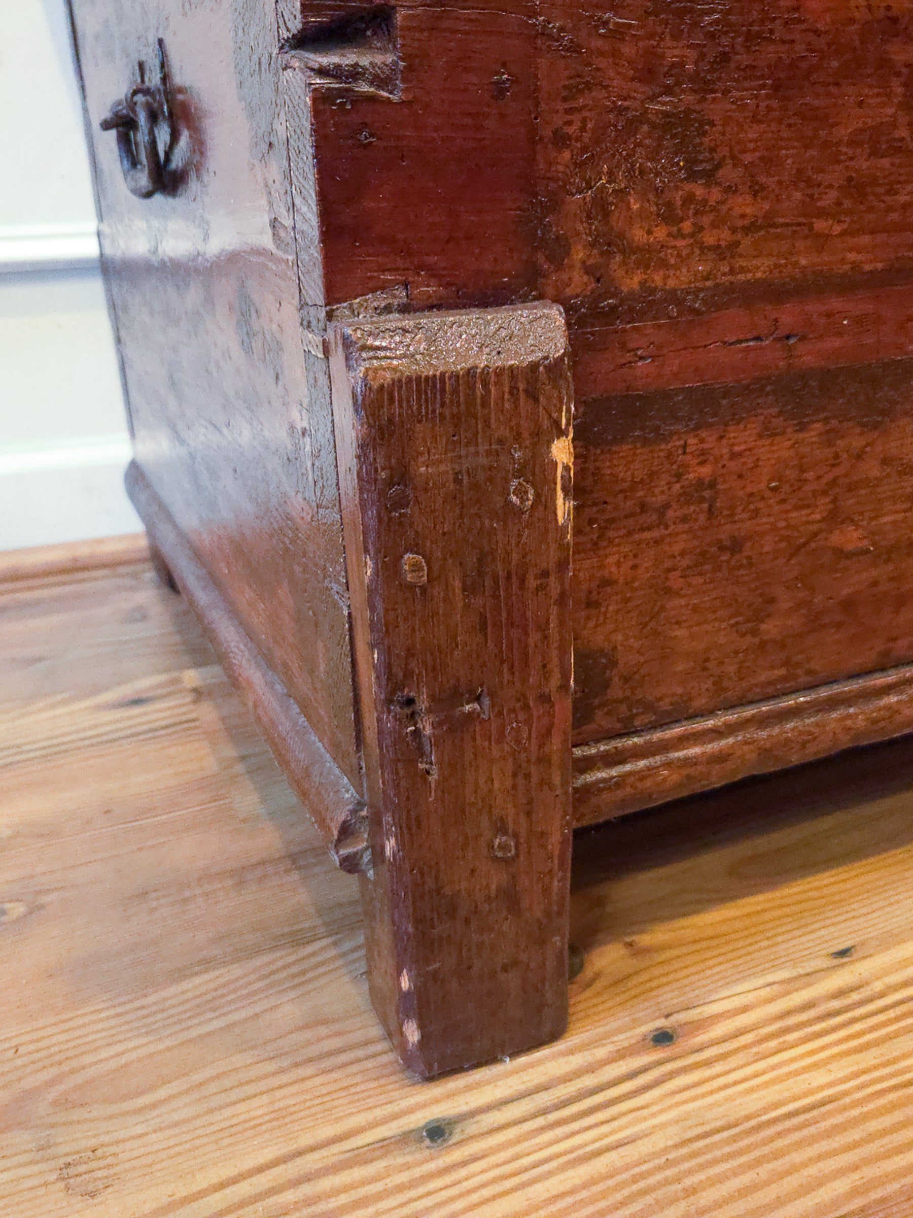 Antique 18th Century Continental Coffer Chest Trunk.