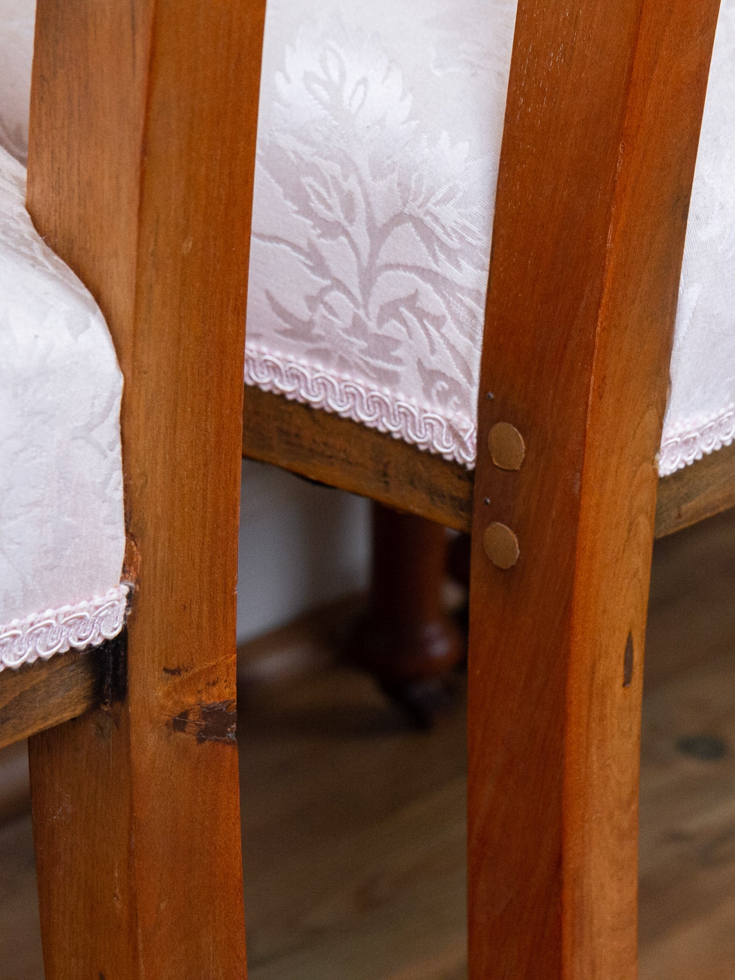 Set of Four Antique Victorian Renaissance Revival Walnut Dining Chairs, Circa 1890