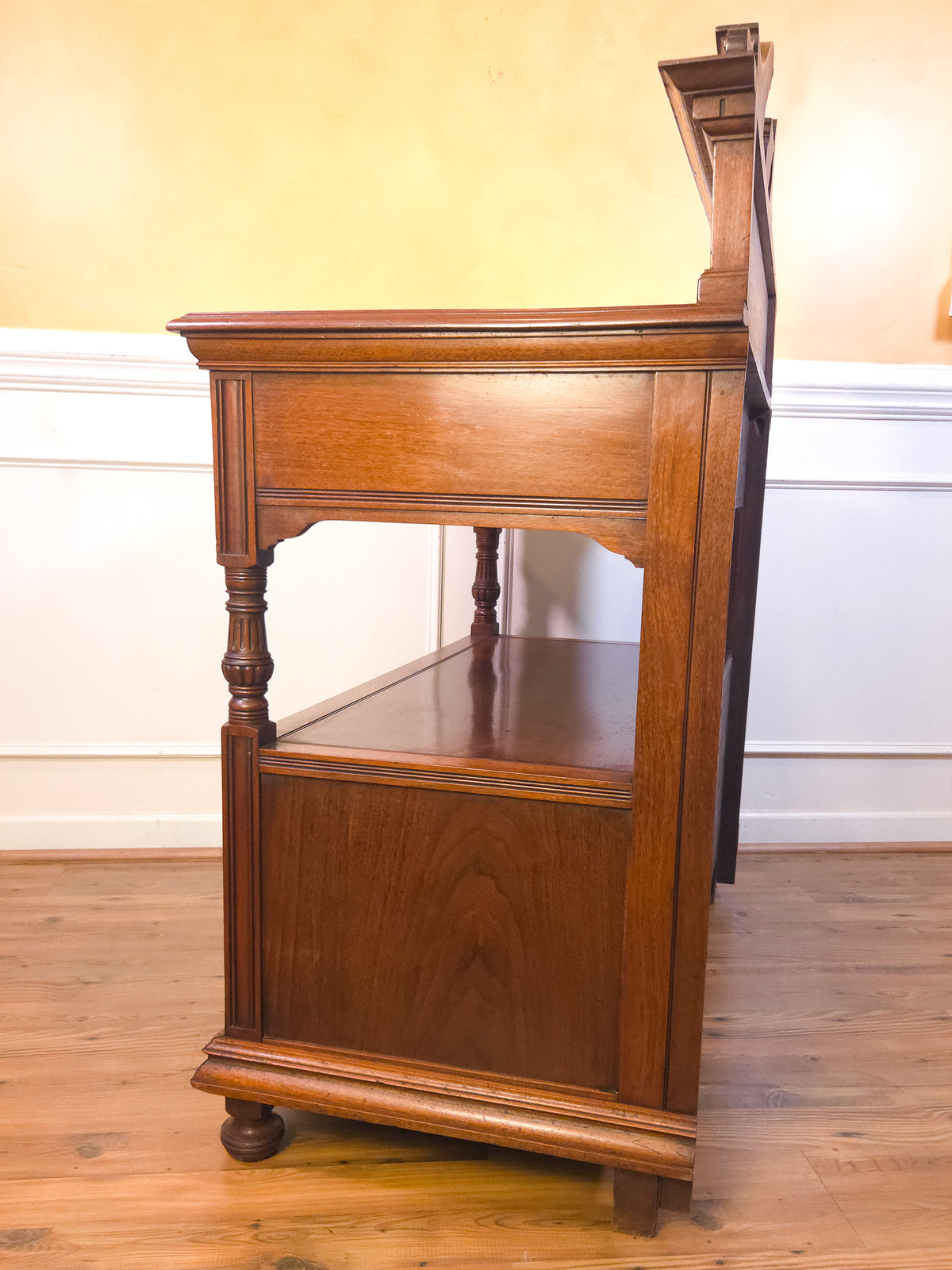 English Victorian Walnut Buffet Server, circa 1880
