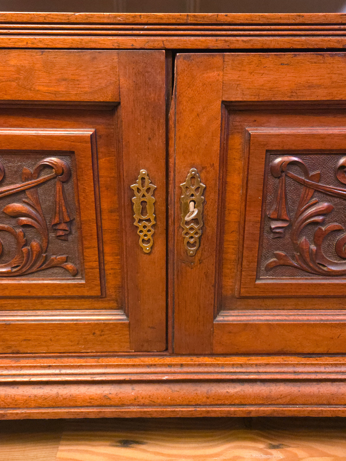 English Victorian Walnut Buffet Server, circa 1880