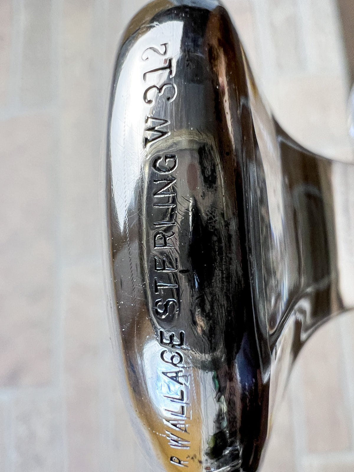 R. Wallace Sterling Silver & Etched Glass Oil and Vinegar Bottle, c.1910