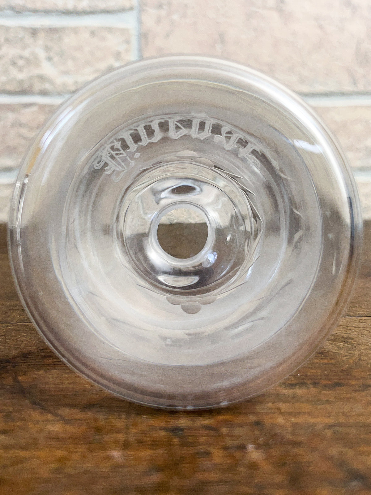 R. Wallace Sterling Silver & Etched Glass Oil and Vinegar Bottle, c.1910