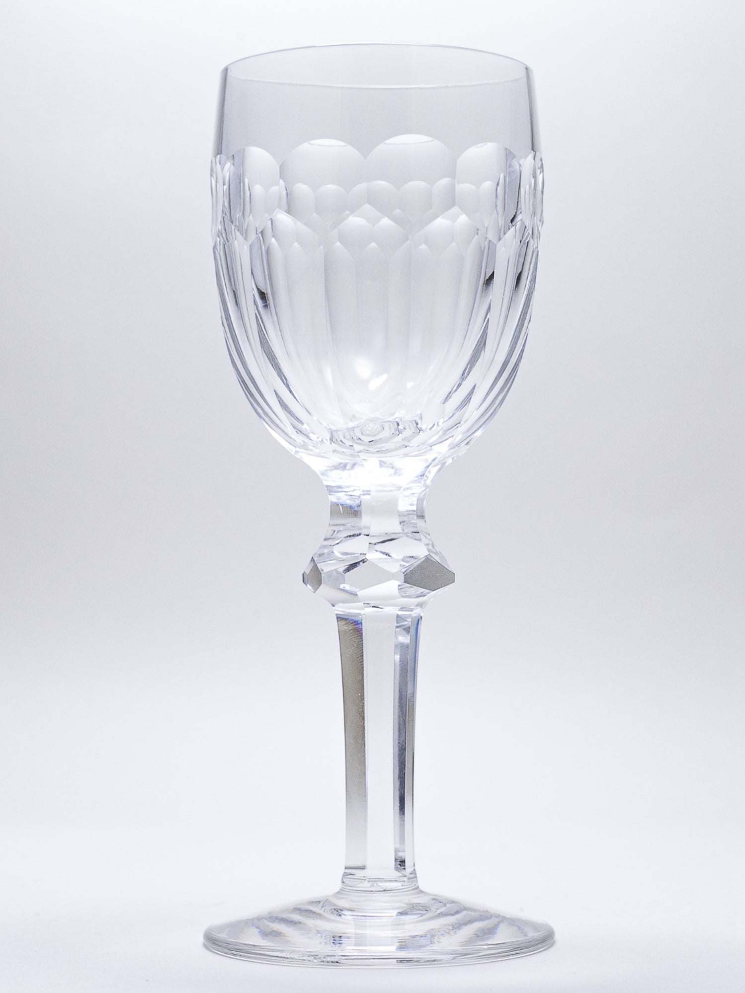 Vintage Waterford Curraghmore Heavy Cut Crystal Wine Glass