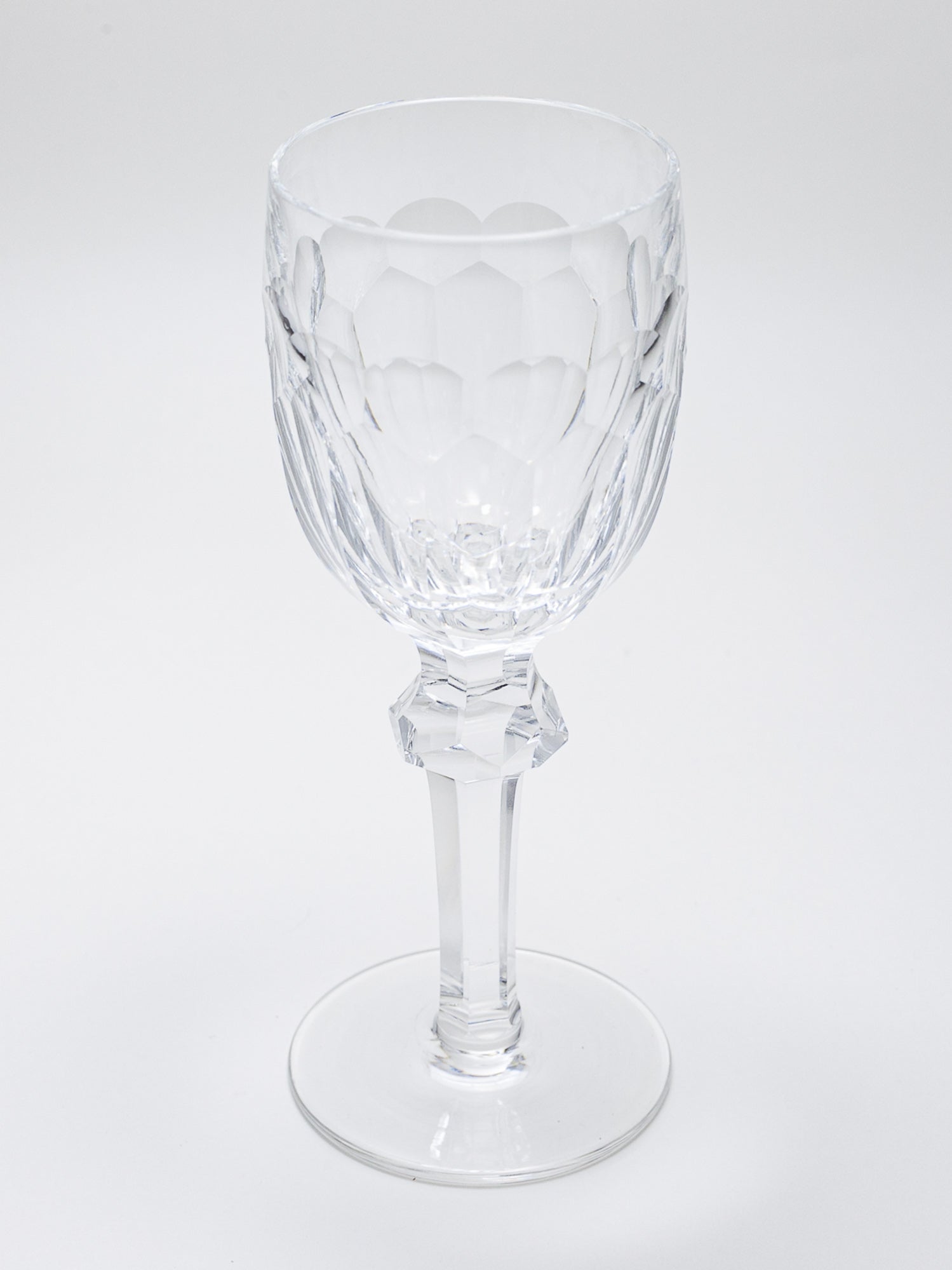 Vintage Waterford Curraghmore Heavy Cut Crystal Wine Glass