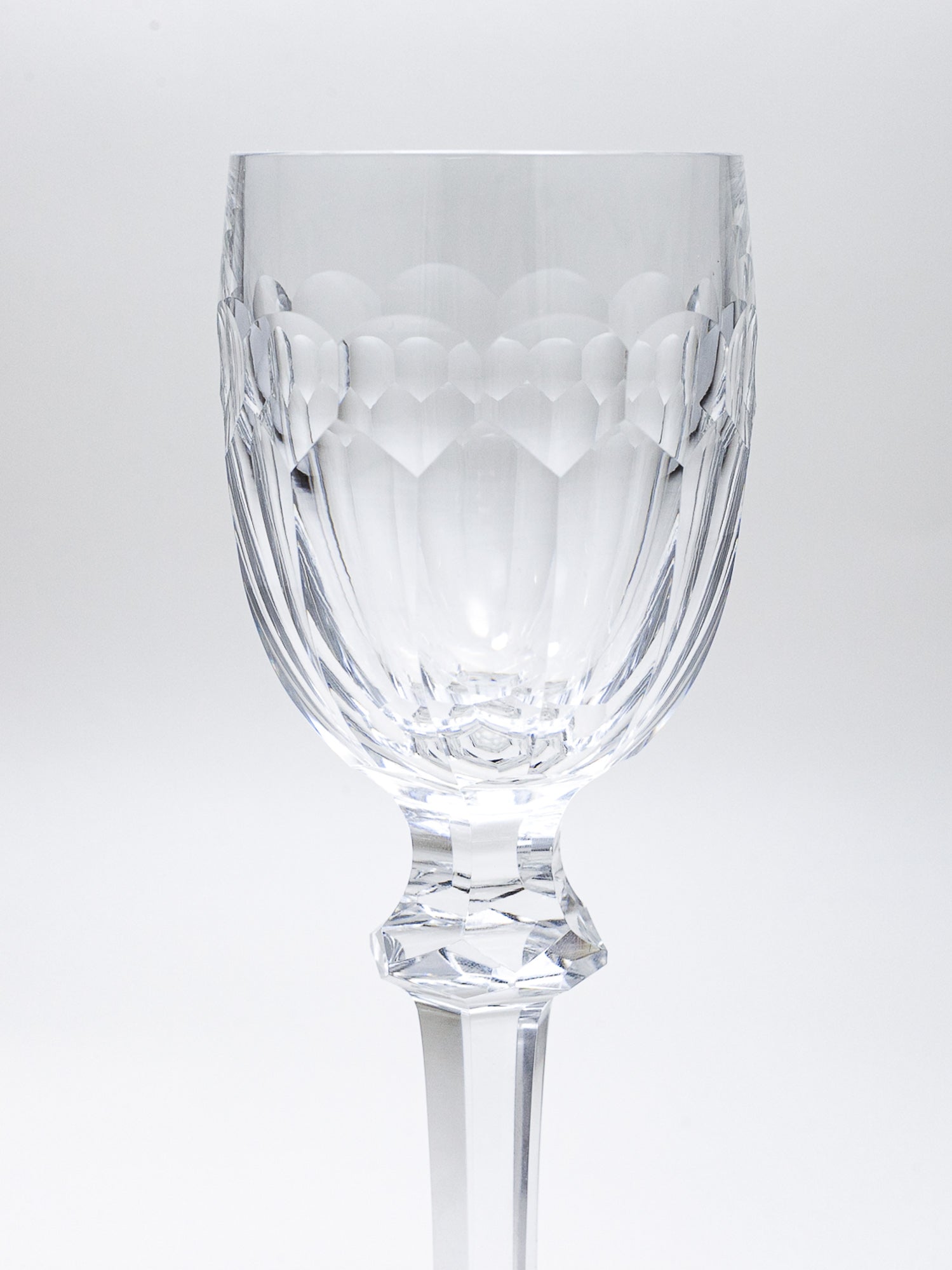 Vintage Waterford Curraghmore Heavy Cut Crystal Wine Glass