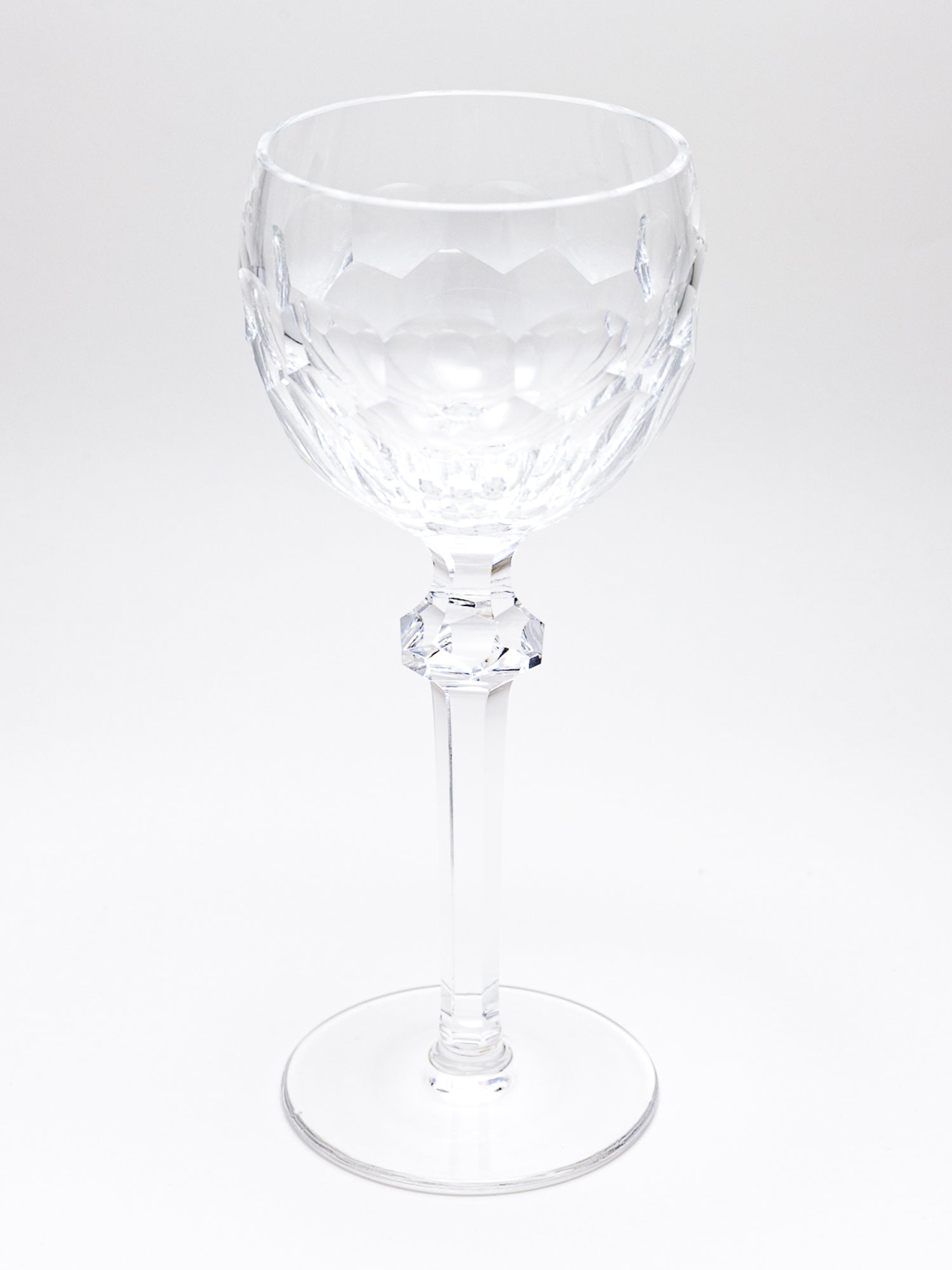 Vintage Waterford Curraghmore Heavy Cut Crystal Wine Glass