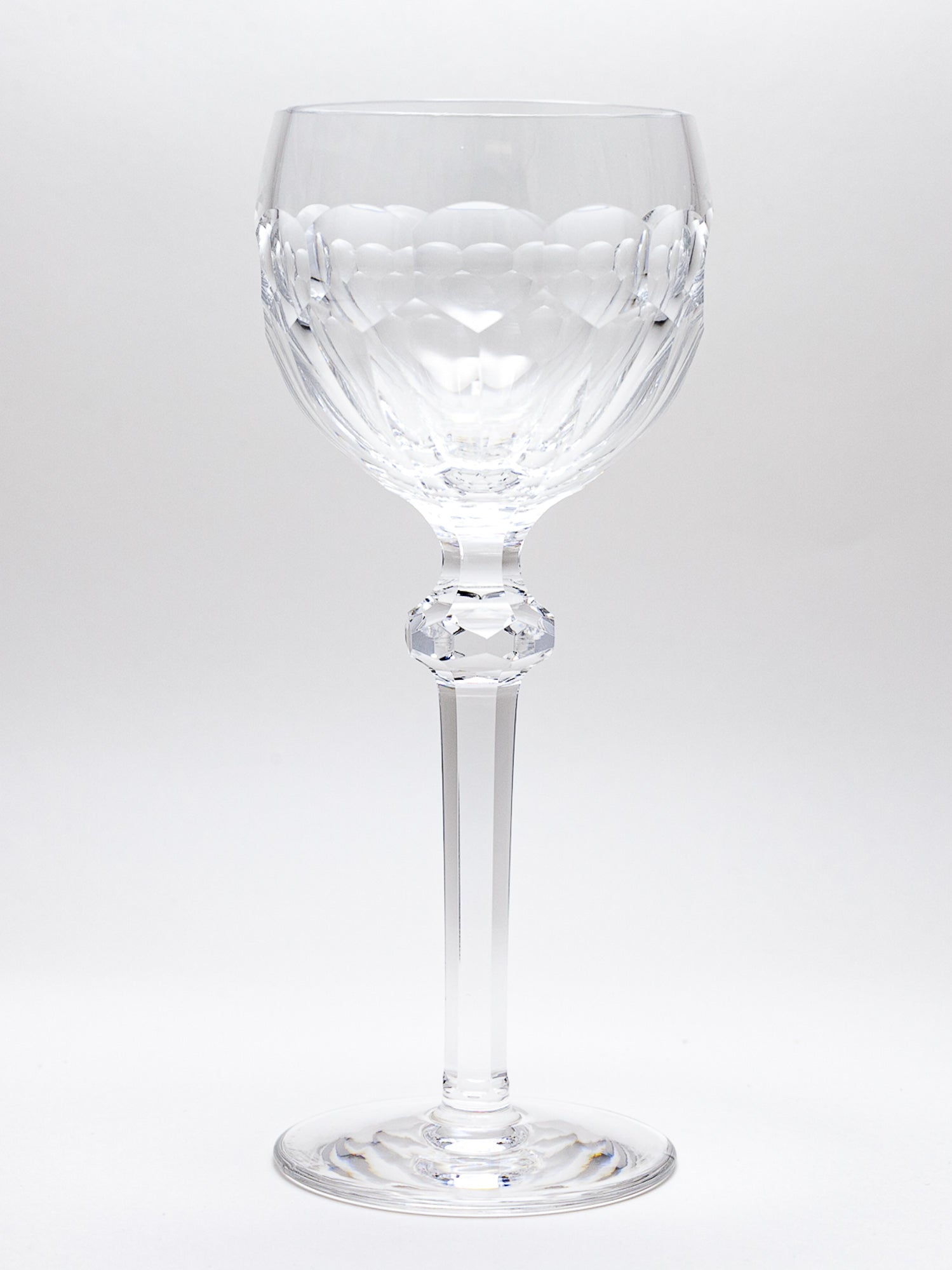 Vintage Waterford Curraghmore Heavy Cut Crystal Wine Glass