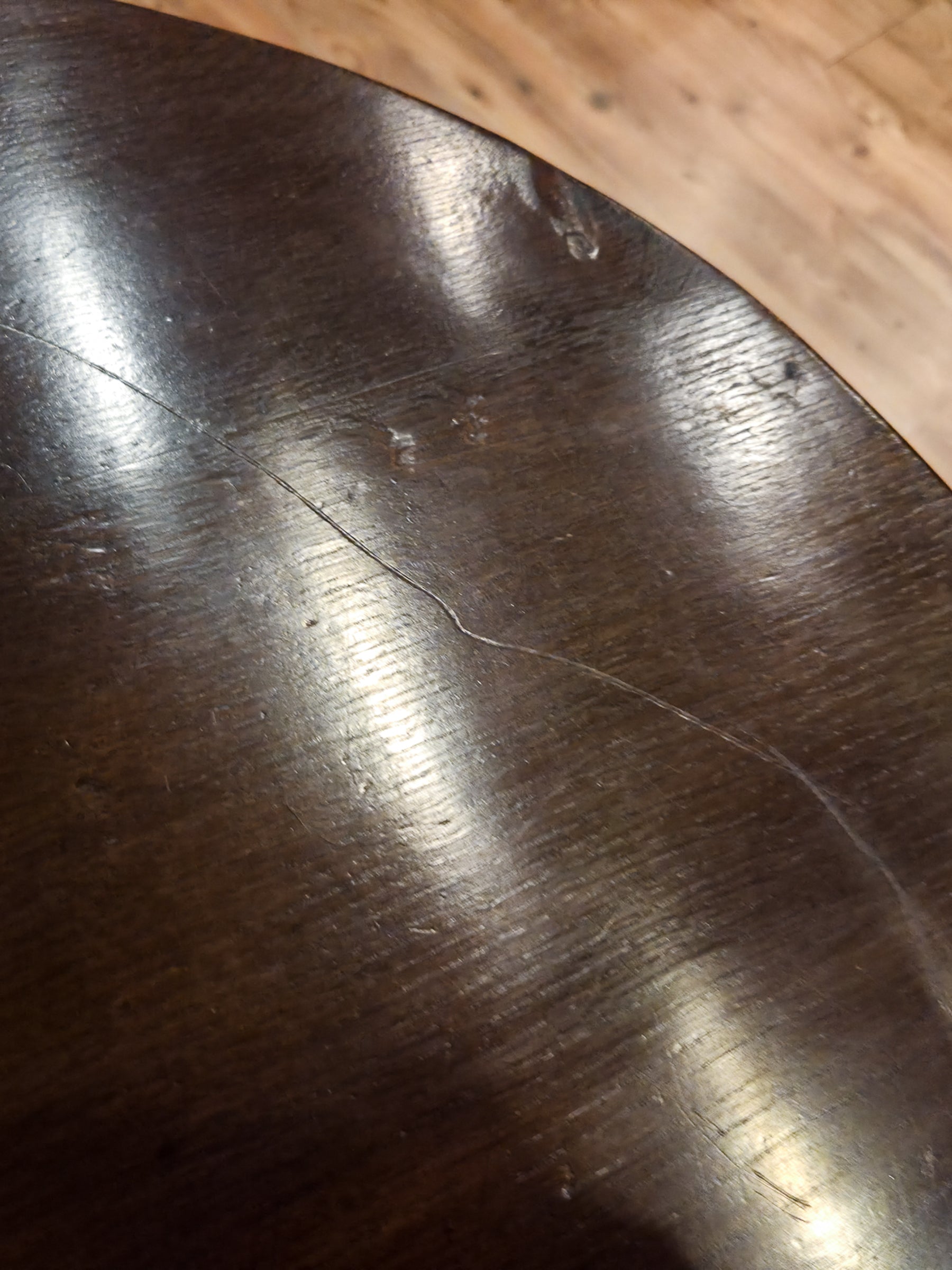 18th Century English Georgian Oak Tilt-Top Side Table