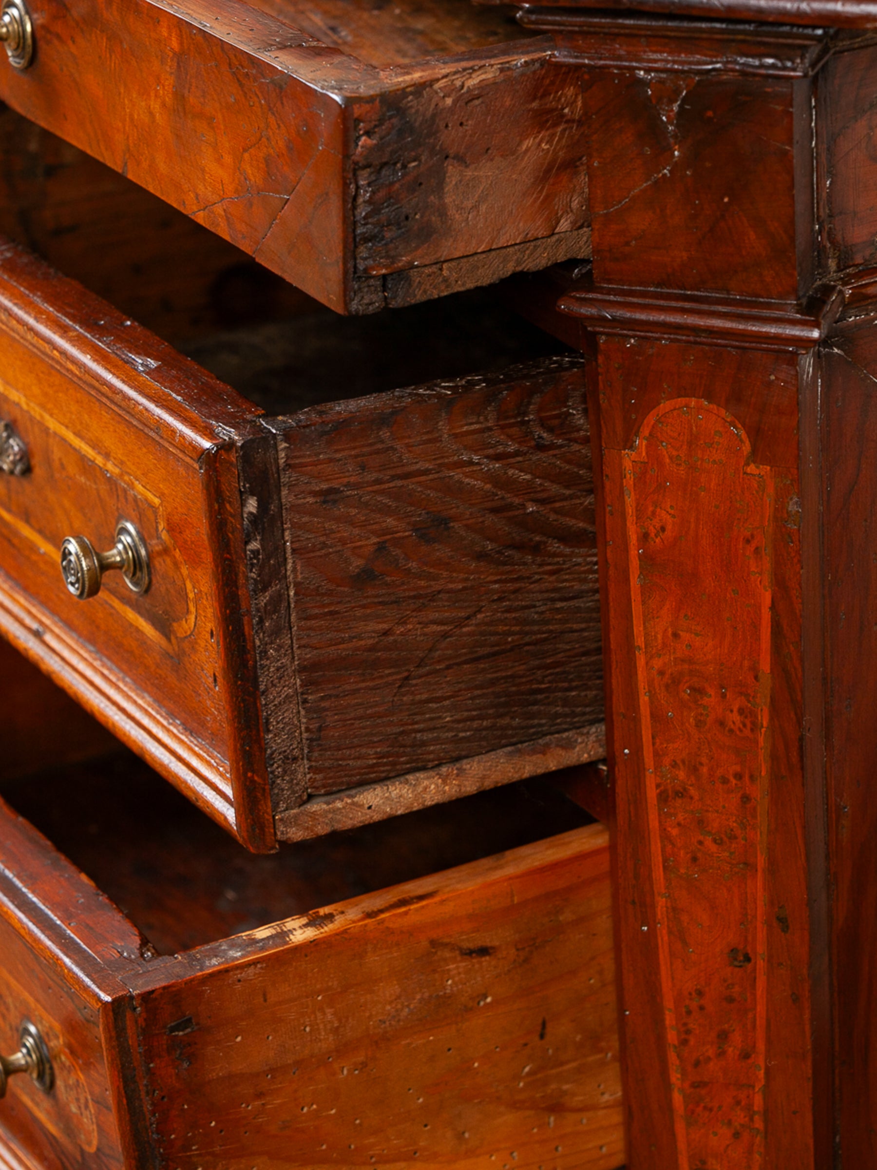 Late 18th Century Georgian Mahogany Small Chest of Drawers Nightstand