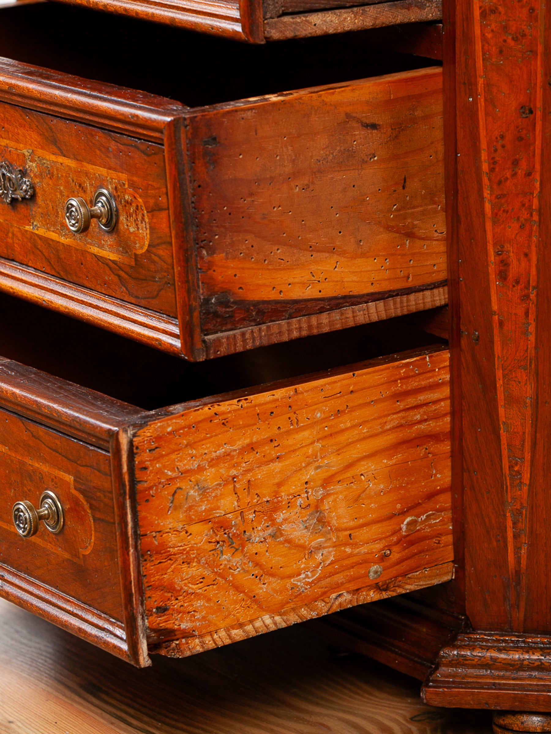 Late 18th Century Georgian Mahogany Small Chest of Drawers Nightstand