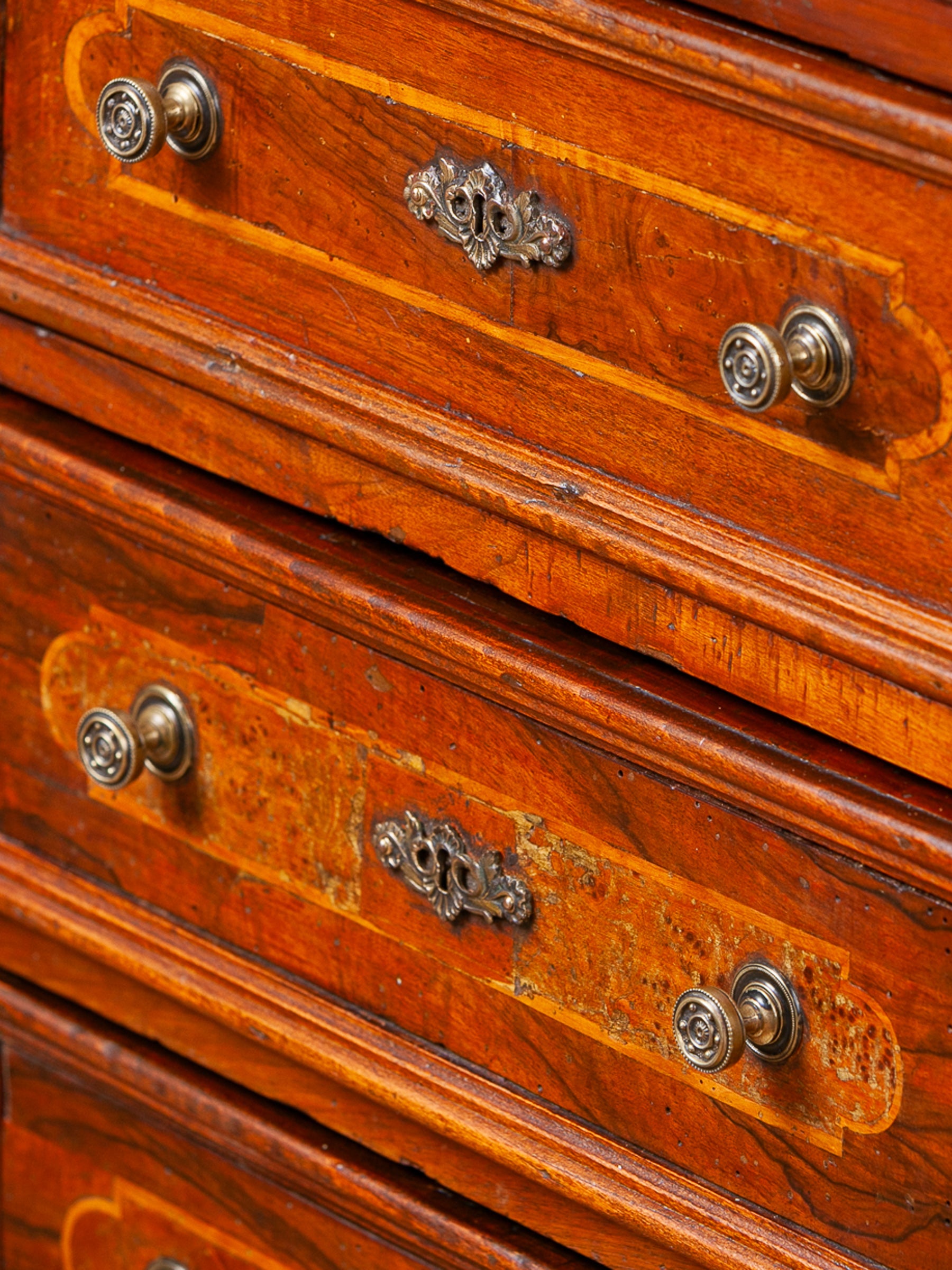 Late 18th Century Georgian Mahogany Small Chest of Drawers Nightstand