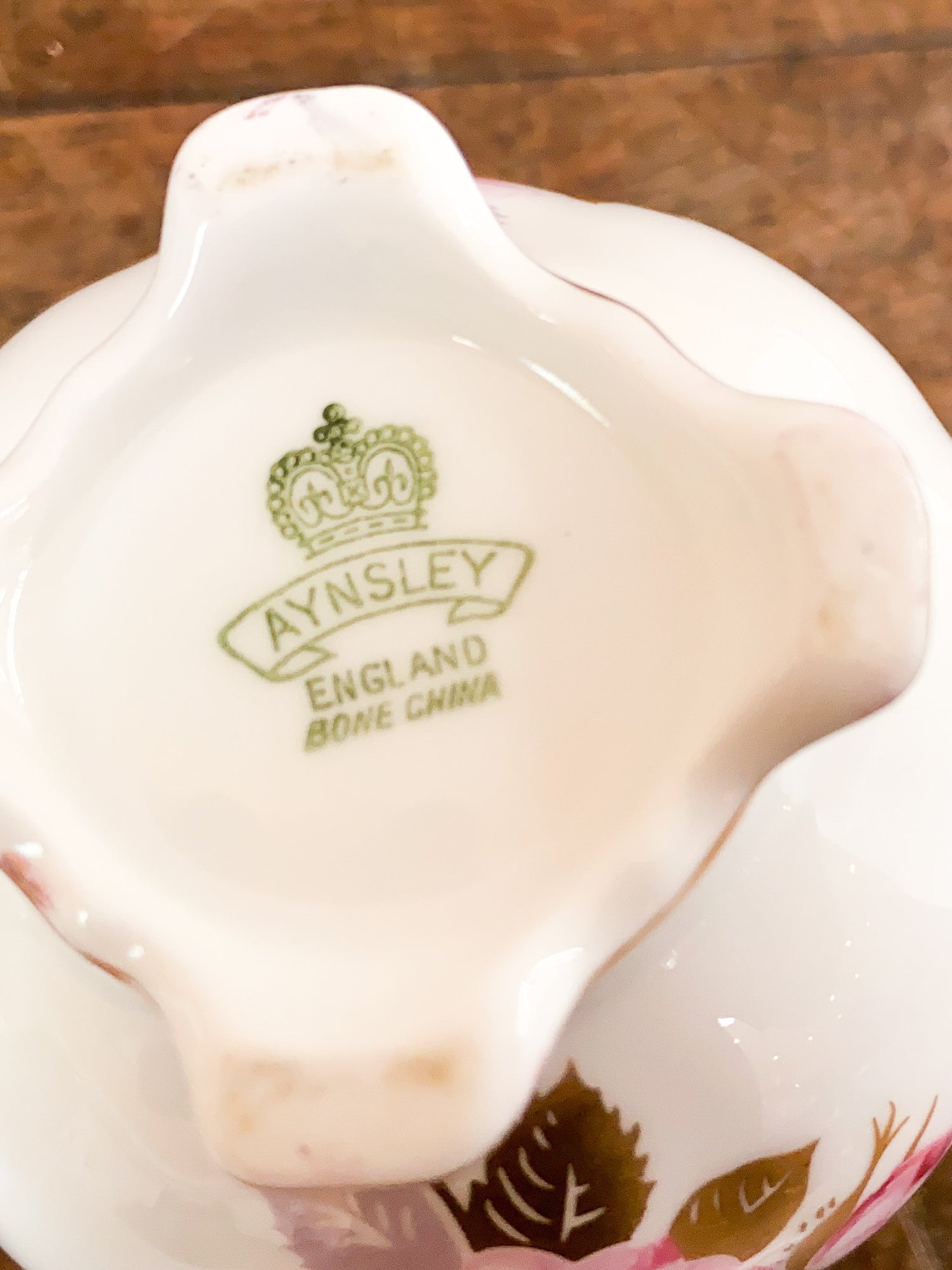 Aynsley Bone China Sugar Bowl & Creamer Set, Circa 1940s