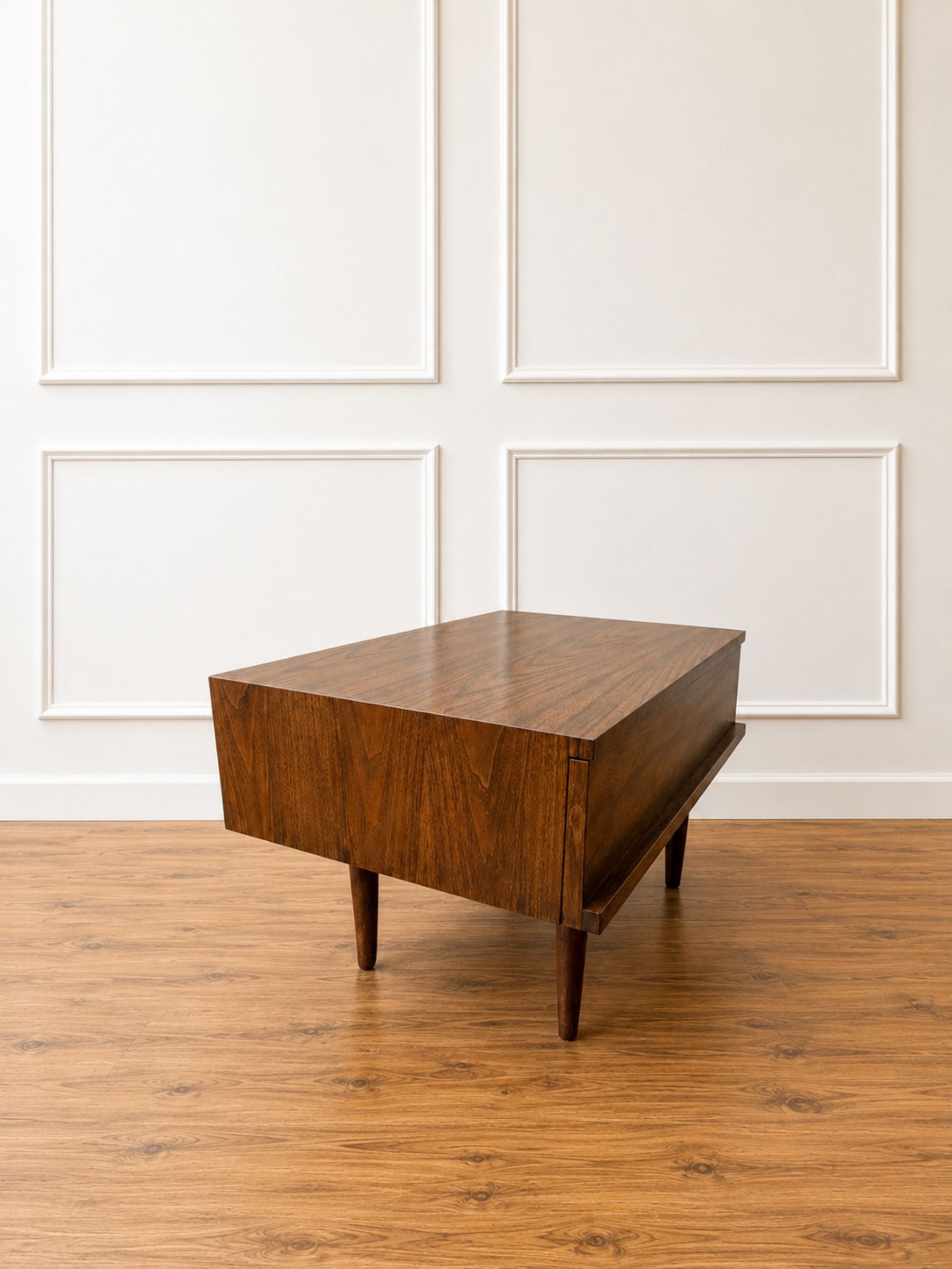 Mid-Century Modern Walnut Nightstand by Mel Smilow for Smilow-Thielle