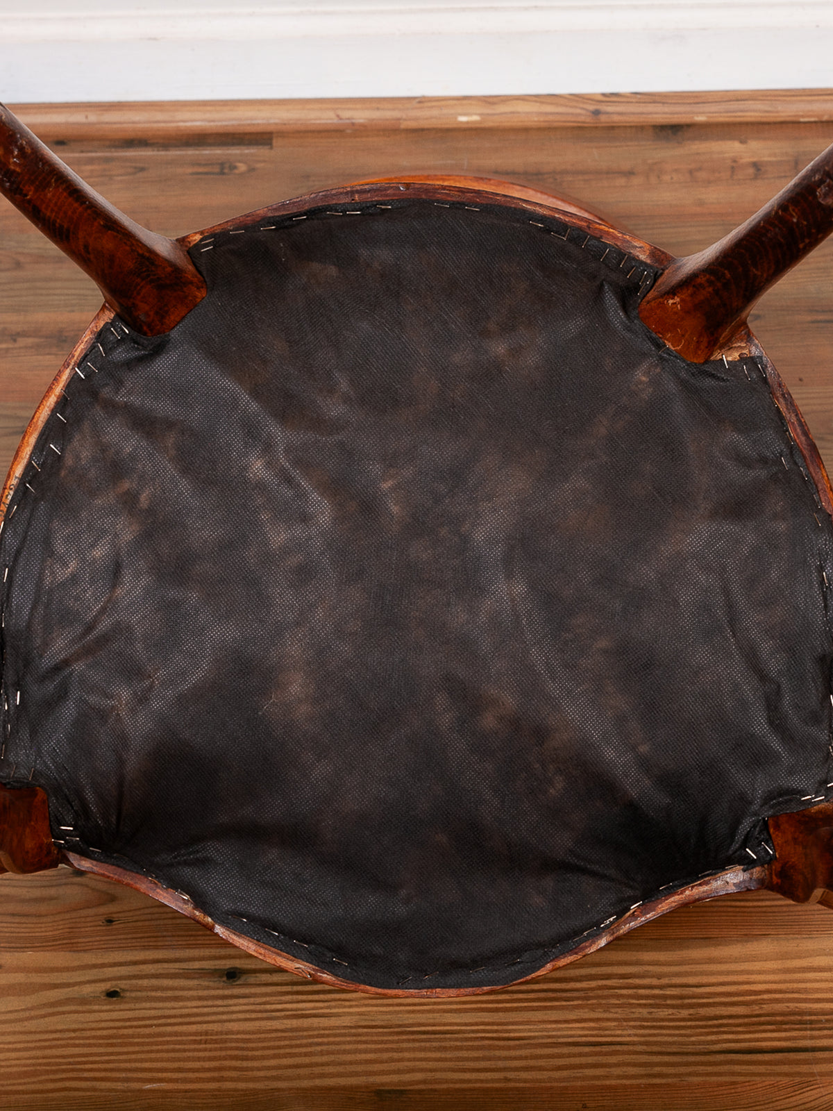19th Century French Carved Oak Upholstered Side Chair
